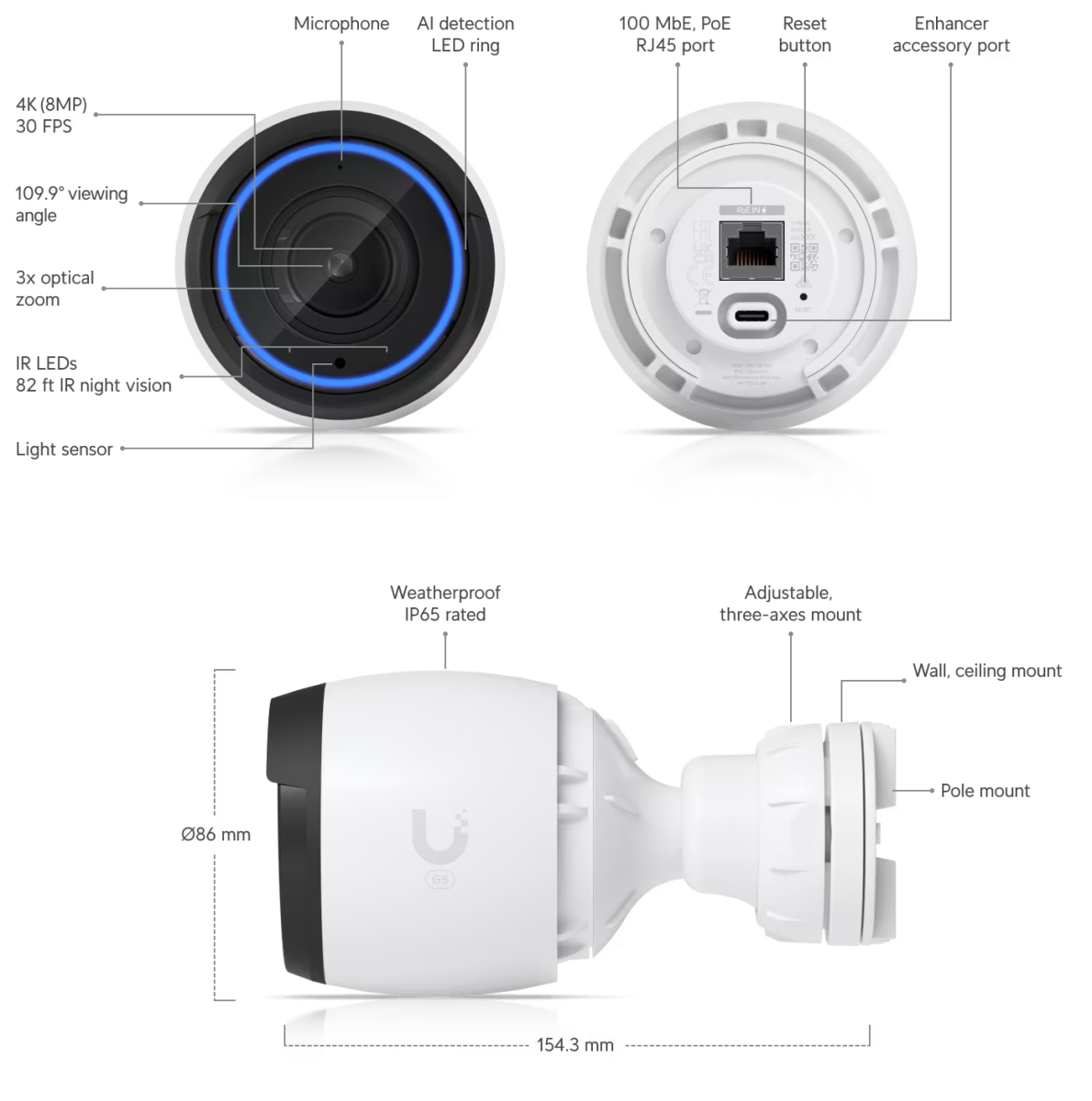 UVC-G5-Pro Camera UniFi G5 Pro 4K chính hãng Ubiquiti