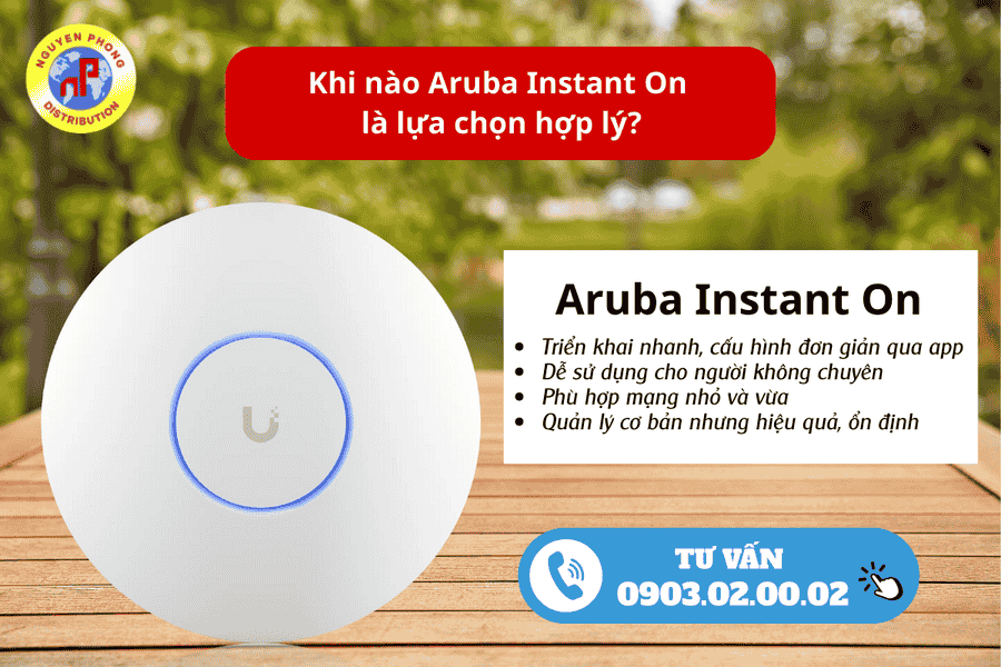 So sánh UniFi và Aruba Instant On