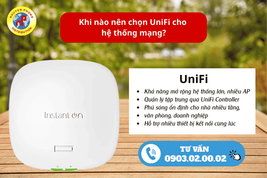 So sánh UniFi và Aruba Instant On