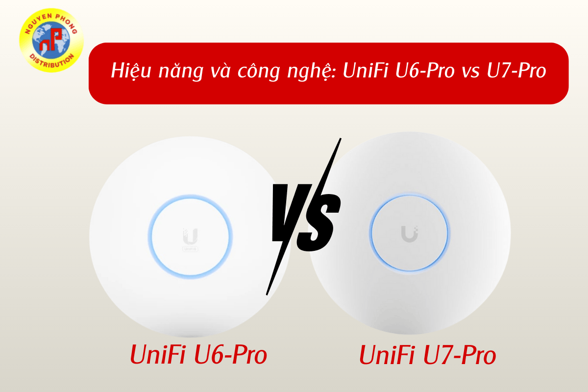 So sánh wifi UniFi U7-Pro và UniFi U6-Pro