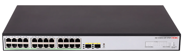 Switch PoE H3C Layer 2 26 Port Gigabit LS-1600V2-26P-HPWR-GL