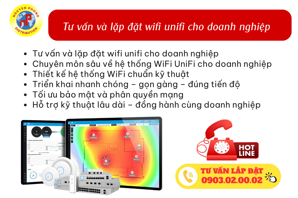 Wi-Fi UniFi toàn diện cho doanh nghiệp