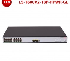 Switch PoE H3C Layer 2 18 Port Gigabit LS-1600V2-18P-HPWR-GL