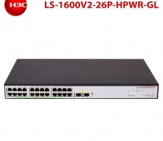 Switch PoE H3C Layer 2 26 Port Gigabit LS-1600V2-26P-HPWR-GL